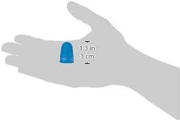 Quality Blue Thimblette Rubber for Note-Counting - Size 1, Pack of 10-CentralDepot247