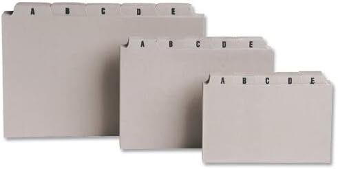 Q-Connect Guide Card 5x3 Inch A-Z Buff (Pack of 25)