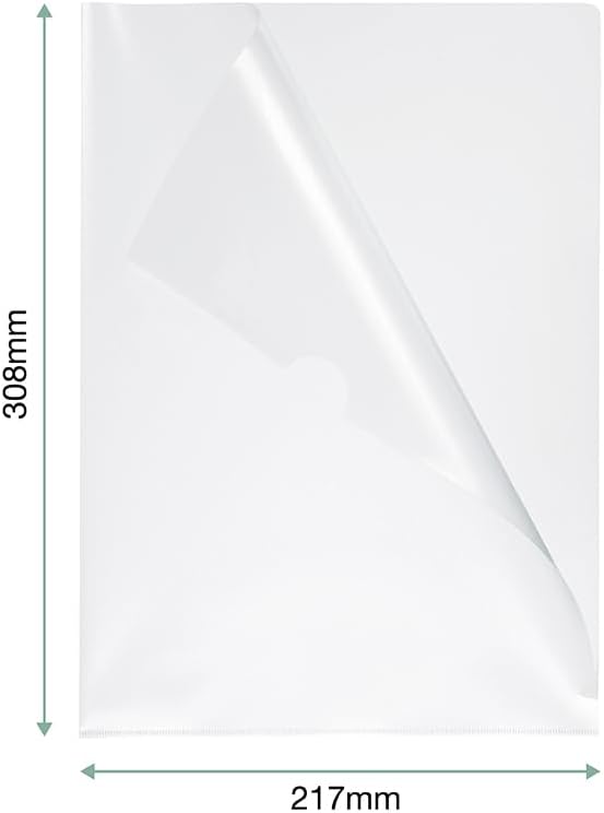 SUMMIT A4 Plastic Wallets - Strong Cut Flush Folders, 100 Pack