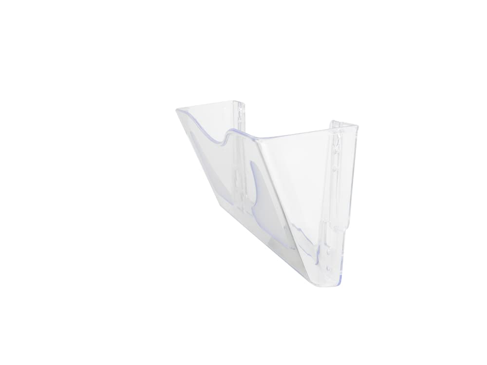 Wall Mounted Magazine File Holder - Clear File Organizer for Home Office-CentralDepot247