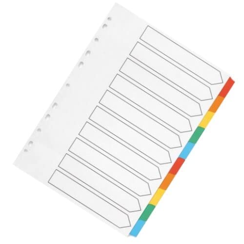 Q-Connect 10-Part A4 Index Divider with Reinforced Multi-Colour Tabs-CentralDepot247