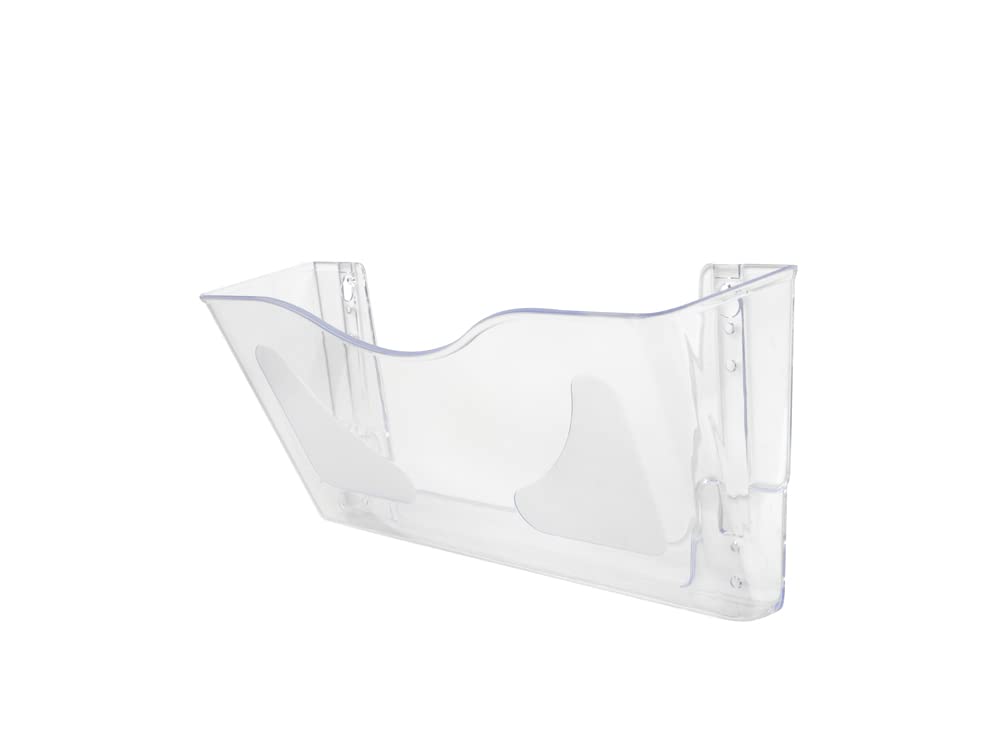 Wall Mounted Magazine File Holder - Clear File Organizer for Home Office-CentralDepot247