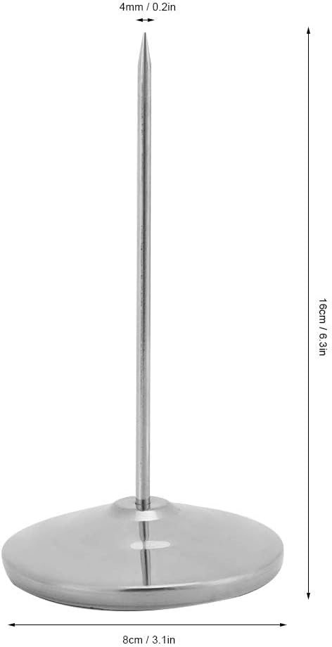 Stainless Steel Receipt Spike Holder - 6.3 Inch Memo Clip-CentralDepot247