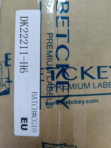 10 Rolls DK-22211 Labels with 2 Reusable Holders - 29mm x 15.24m