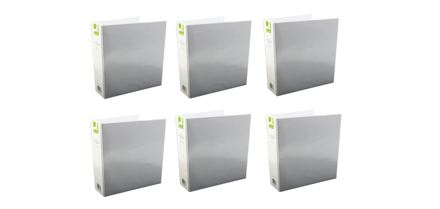 Presentation 4D-Ring Binders 50mm A4 - White (Pack of 6)-CentralDepot247