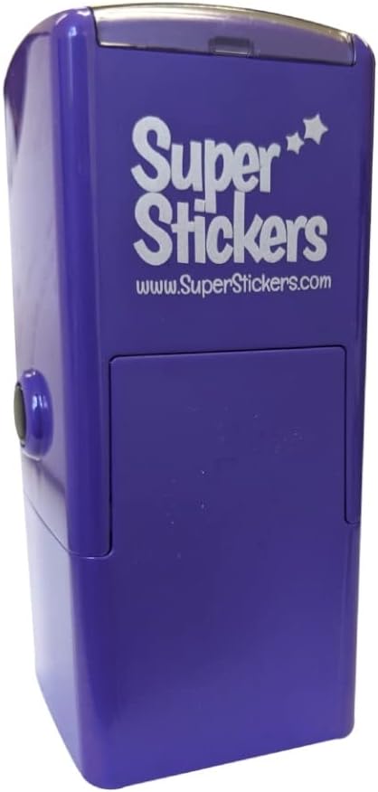 Teacher Stamp - Marvellous Maths Reward Stamp, Violet Ink, 23x23 mm