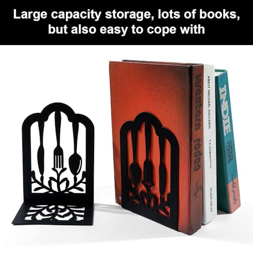 Sturdy Metal Bookends - Set of 2 for Shelves and Office-CentralDepot247