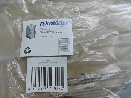 Relaxdays Mesh Magazine File Holder A4 - Black Steel Organizer