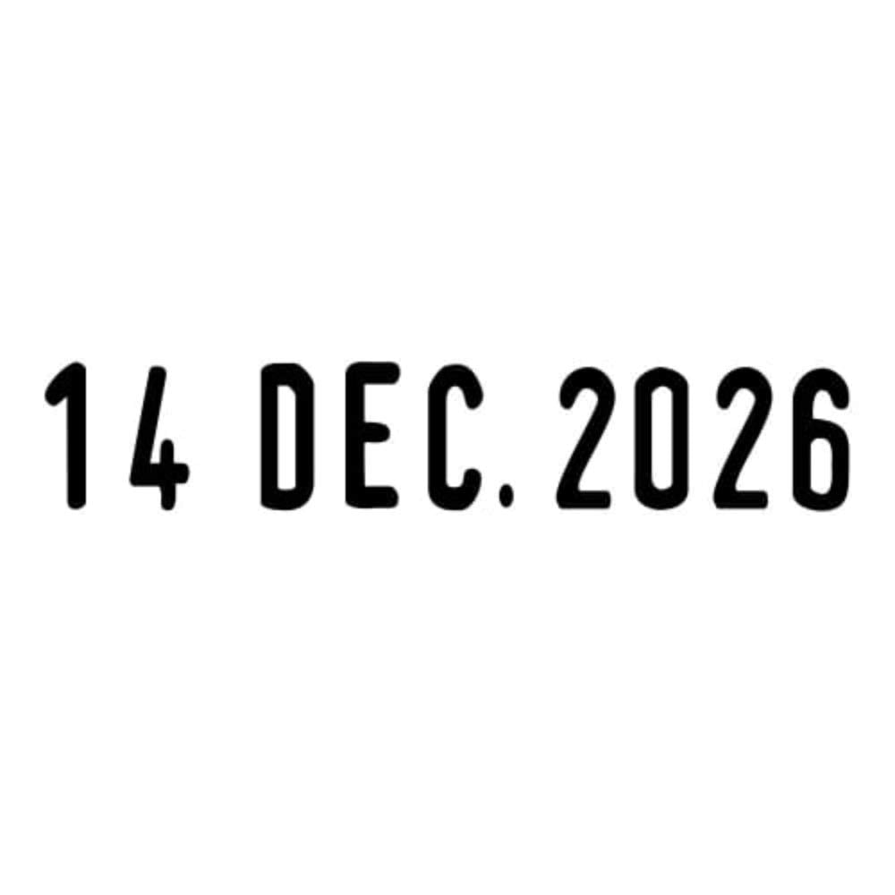 Trodat Date Stamp Printy 4820 Self-Inking, Black Imprint, 4mm Characters
