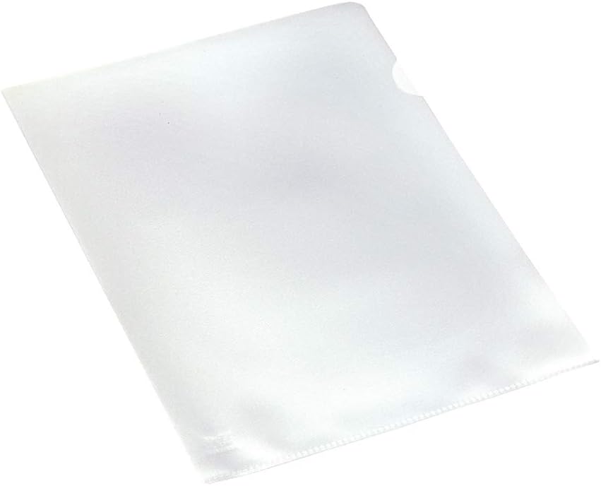 SUMMIT A4 Plastic Wallets - Strong Cut Flush Folders, 100 Pack