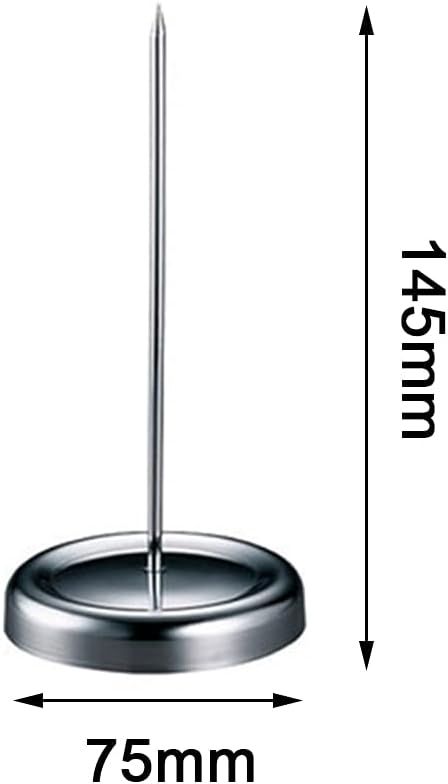 Stainless Steel Straight Rod Memo Holder for Receipts and Notes-CentralDepot247