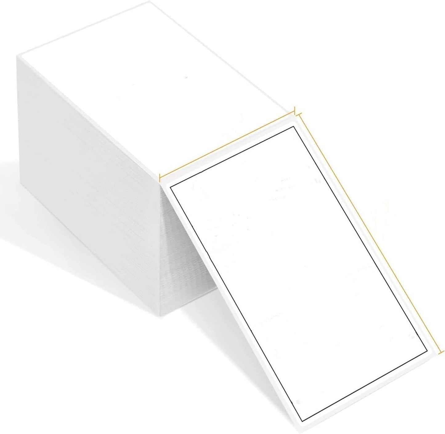 Thermal Fanfold Shipping Labels 4'' x 6'' - 500 Labels, White
