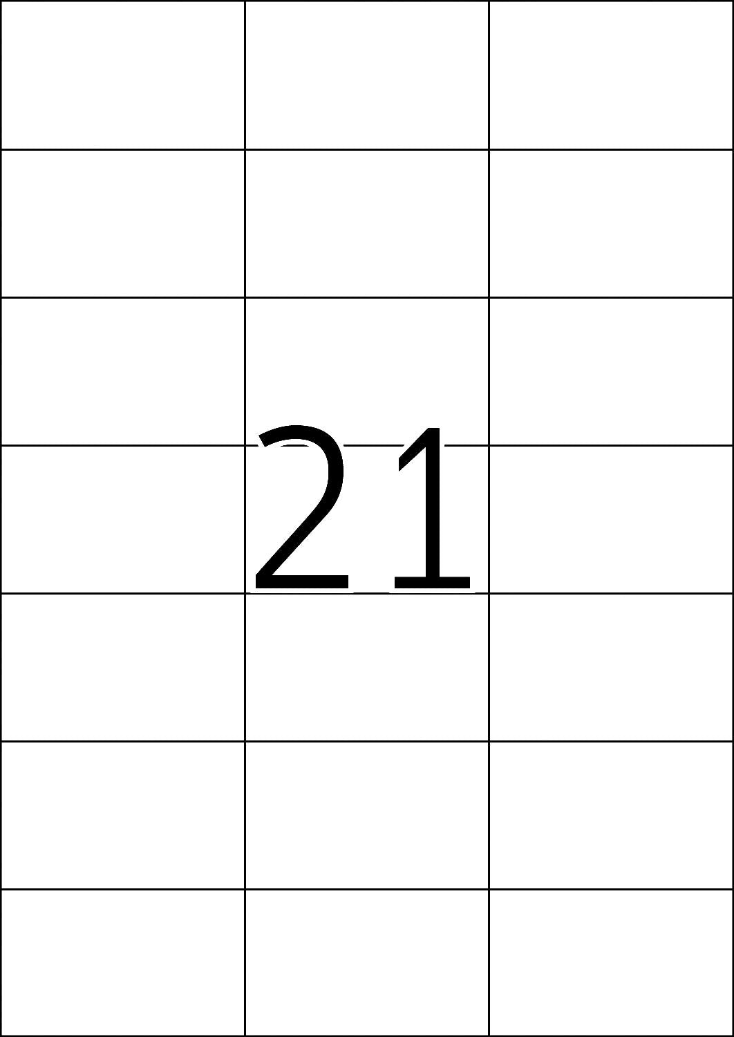 TopStick Self Adhesive Address Labels - 2100 Blank Labels