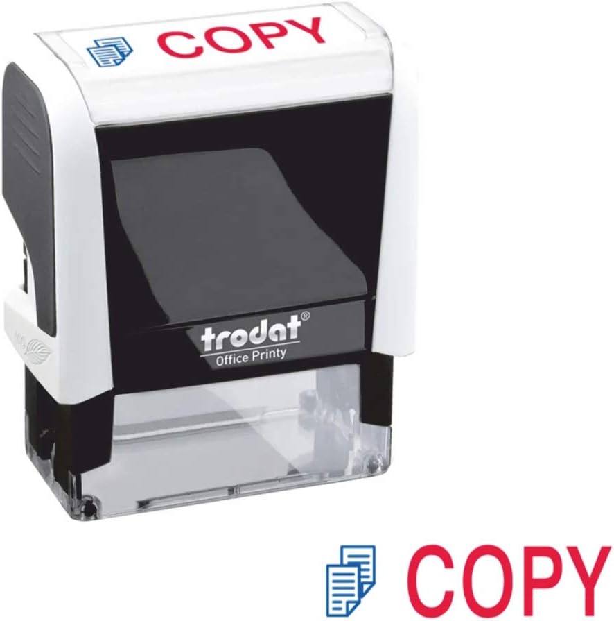 Self Inking Stamp COPY – Red & Blue Ink, 18x46 mm