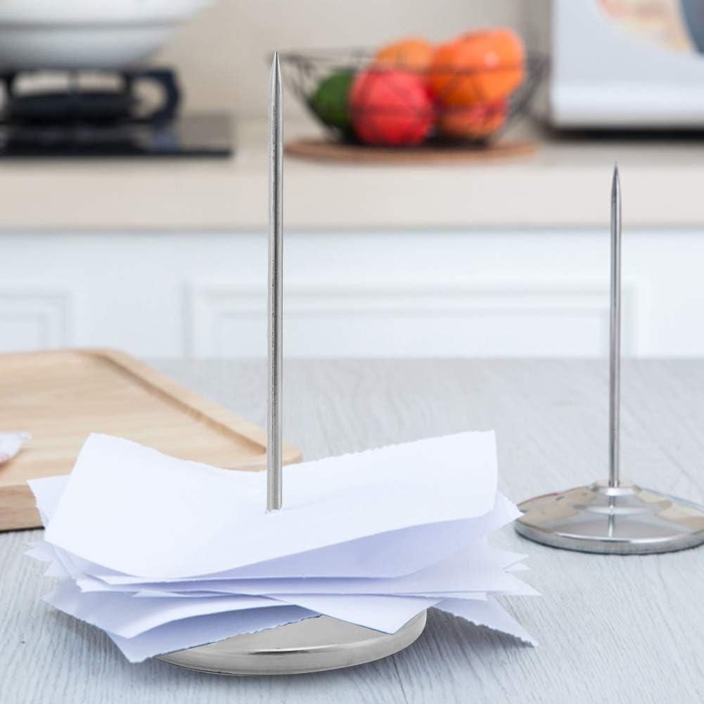 Stainless Steel Receipt Spike Holder - 6.3 Inch Memo Clip-CentralDepot247