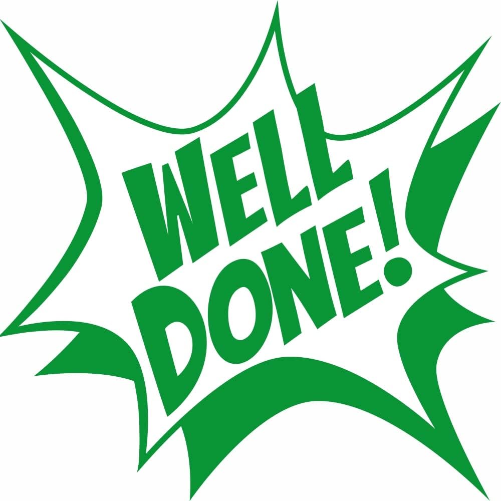 Teacher Stamp - Education Marking Stamp with Green Ink, Well Done Design