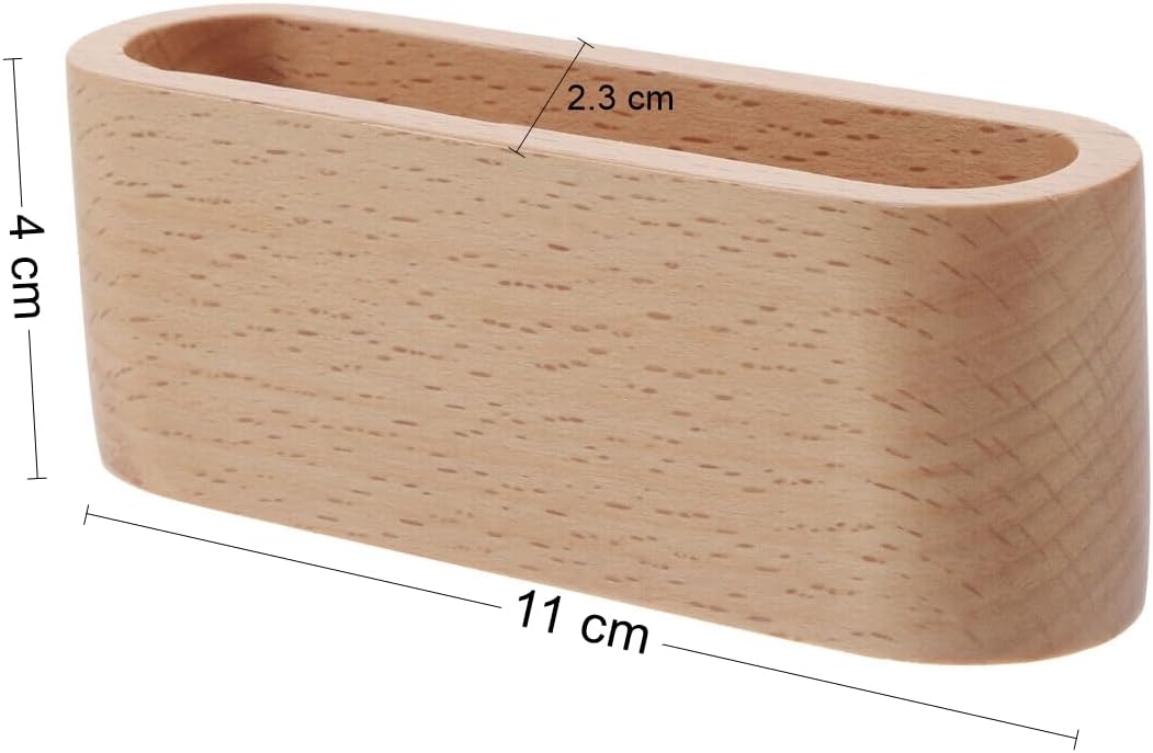 Stylish Minimalist Business Card Holder - Beech Wood Design-CentralDepot247