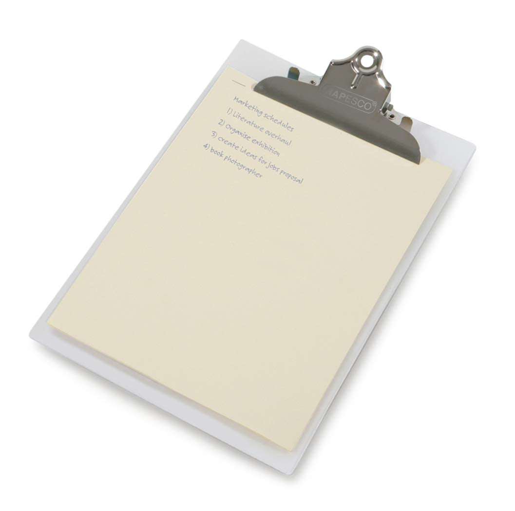 Rapesco CD1000B2 Heavy Duty PVC-Coated Clipboard, A4+, Black