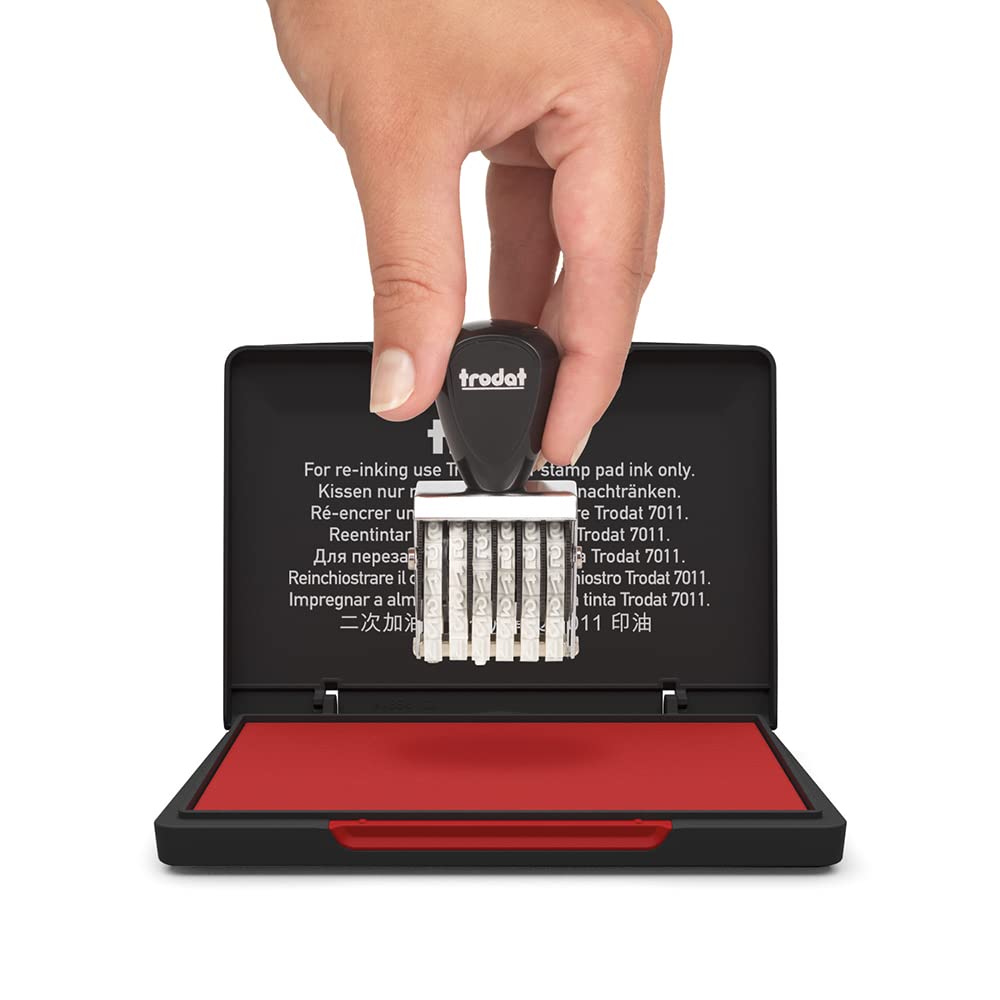 Standard Ink Pad for Traditional Stamps - 110 x 70 mm (Red)