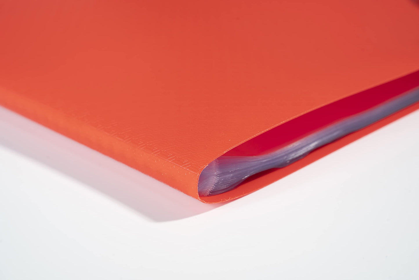 Semi-Rigid PP Display Book for A4 Documents - Red, 40 Pockets-CentralDepot247