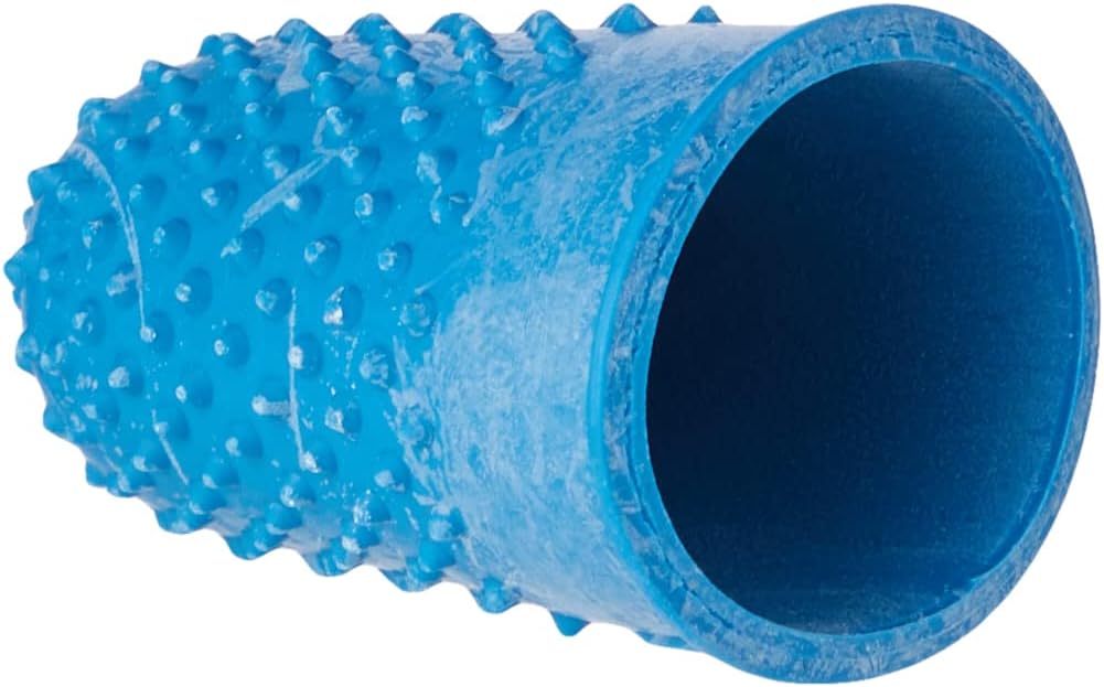 Quality Blue Thimblette Rubber for Note-Counting - Size 1, Pack of 10-CentralDepot247