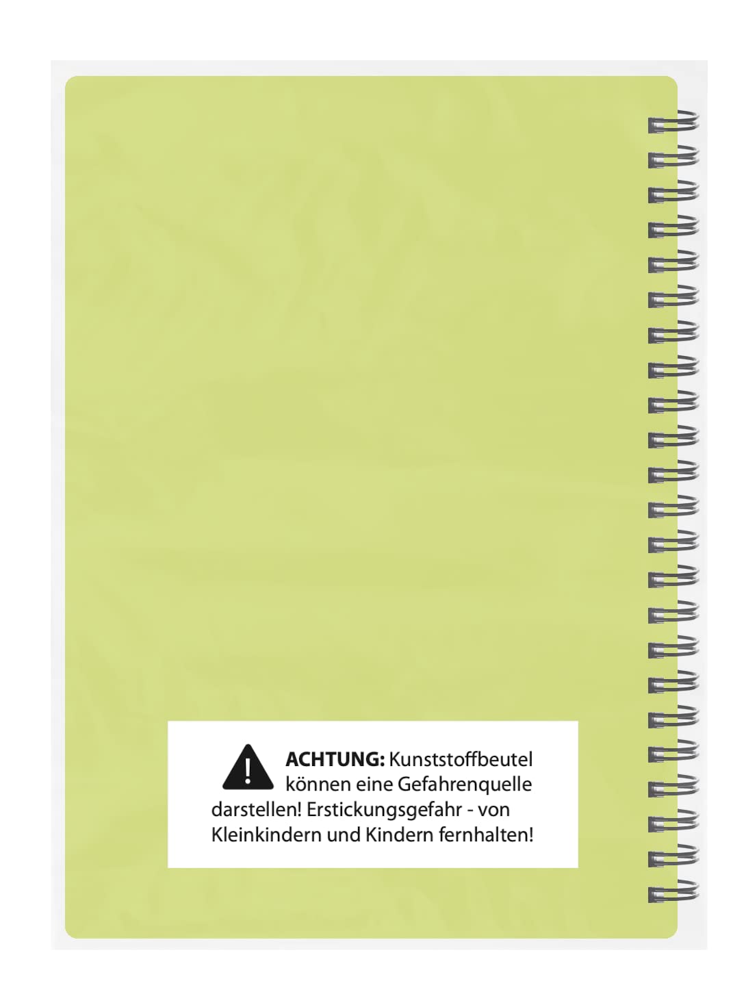 Undated A5 Fitness Log Book with Plastic Cover – Lime Green-CentralDepot247