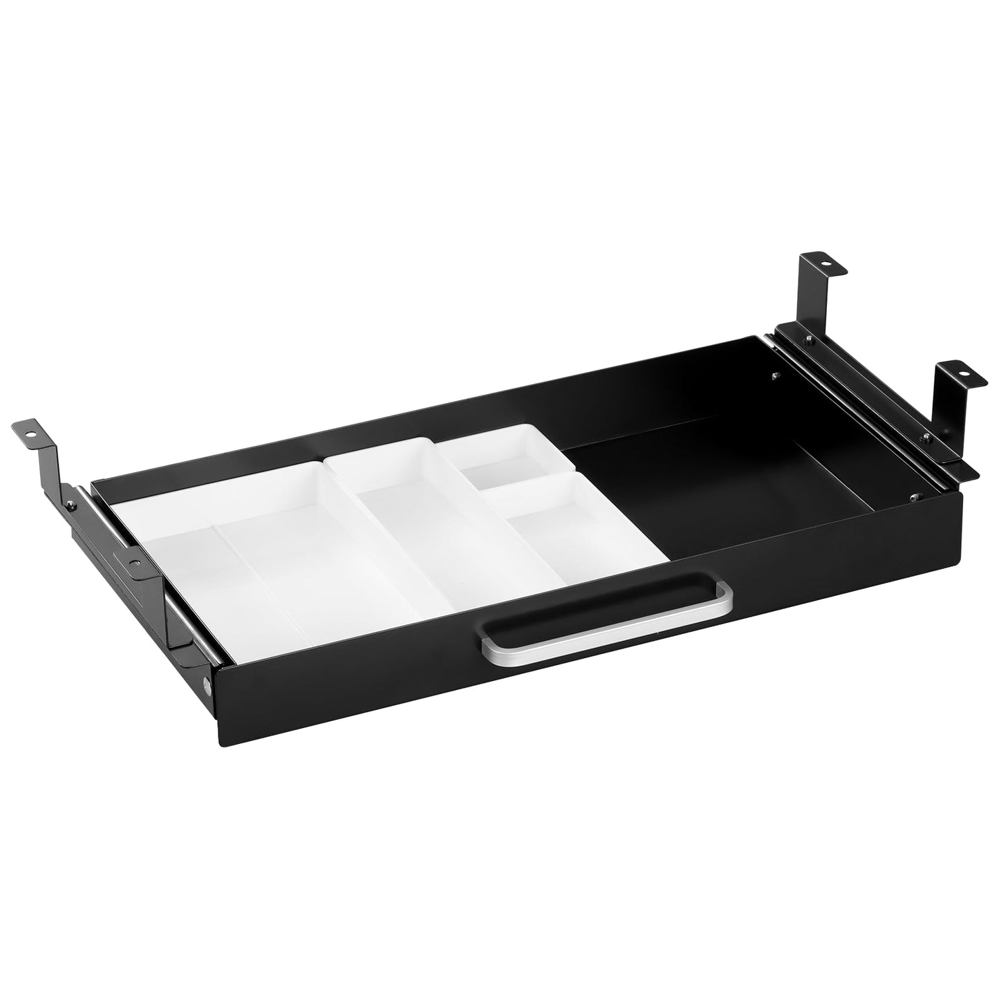 Under Desk Drawer Organizer with 4 Plastic Dividers - 54cm-CentralDepot247