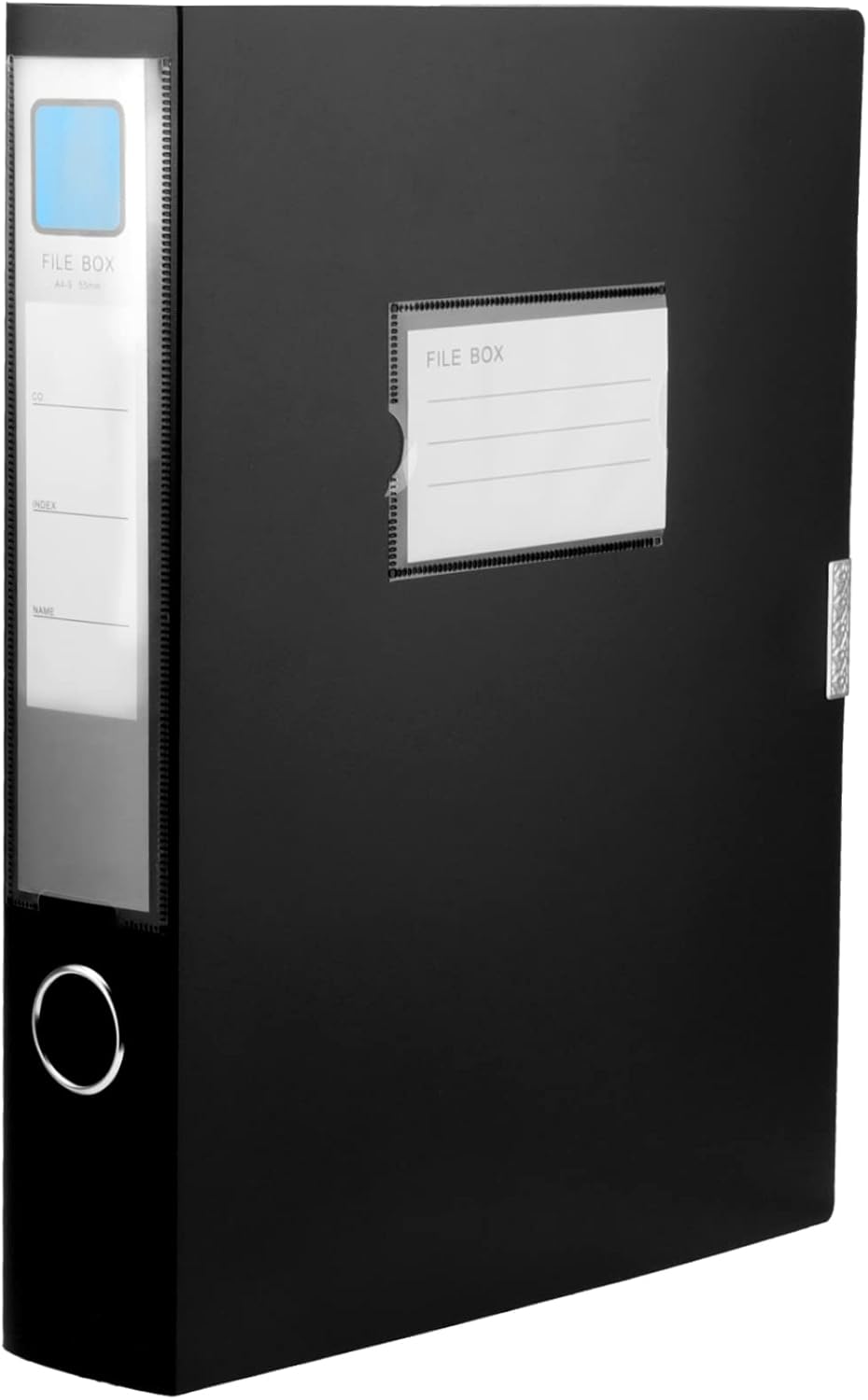 PINGEUI 6 PCS A4 File Storage Boxes, Large Capacity with Lid