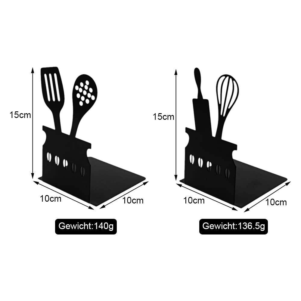Sturdy Metal Bookends - Set of 2 for Shelves and Office-CentralDepot247