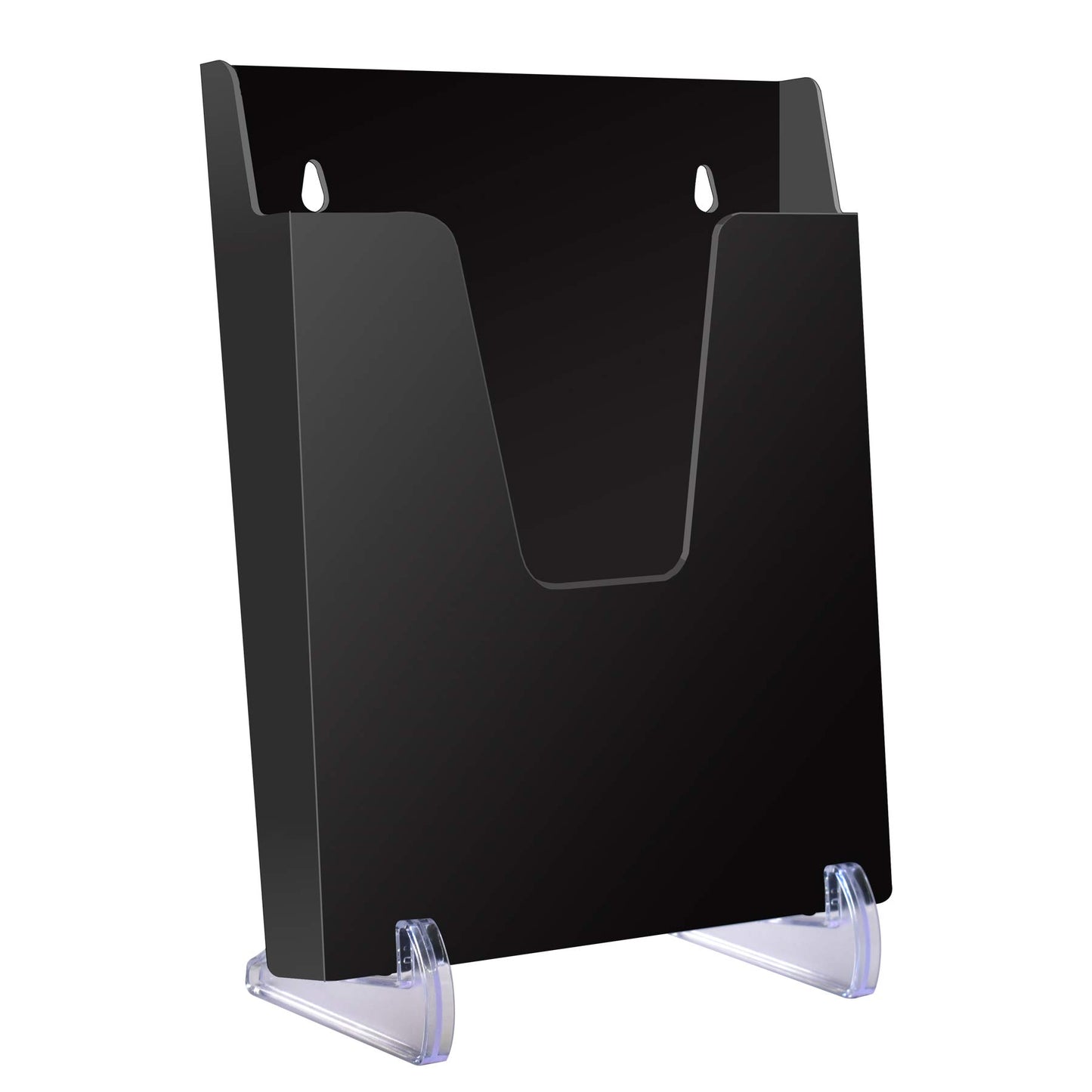 Vertical Acrylic Pocket File Holder for Brochures - Clear-CentralDepot247