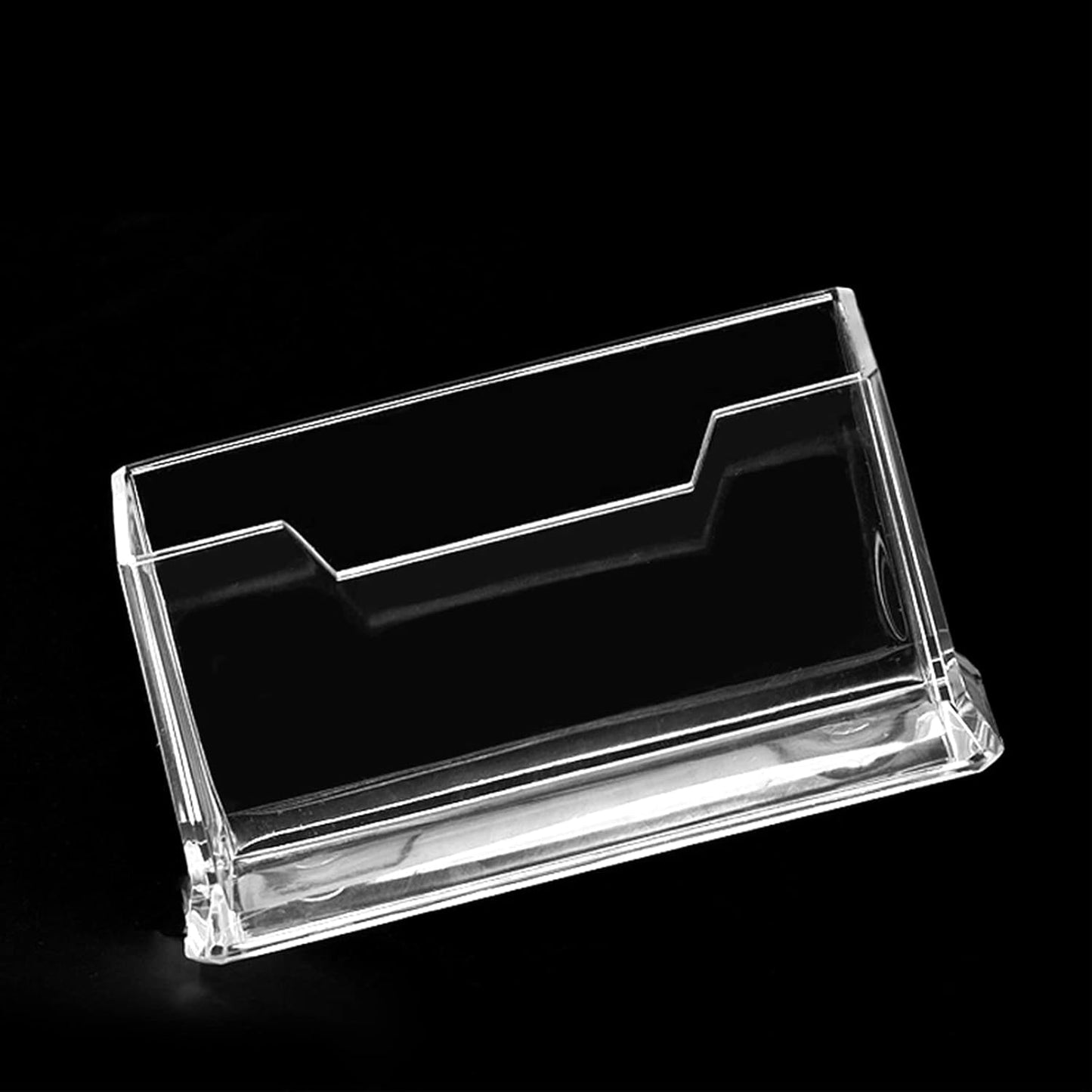 10 Pack Acrylic Business Card Holders - Clear Desk Display Stands-CentralDepot247