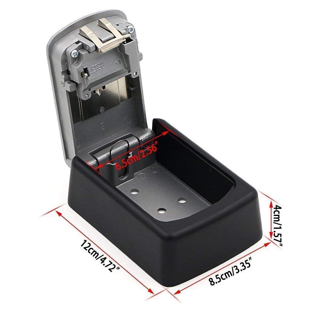 TTRWIN Key Lock Box with 4-Digit Combination Lock, Waterproof & Wall Mounted