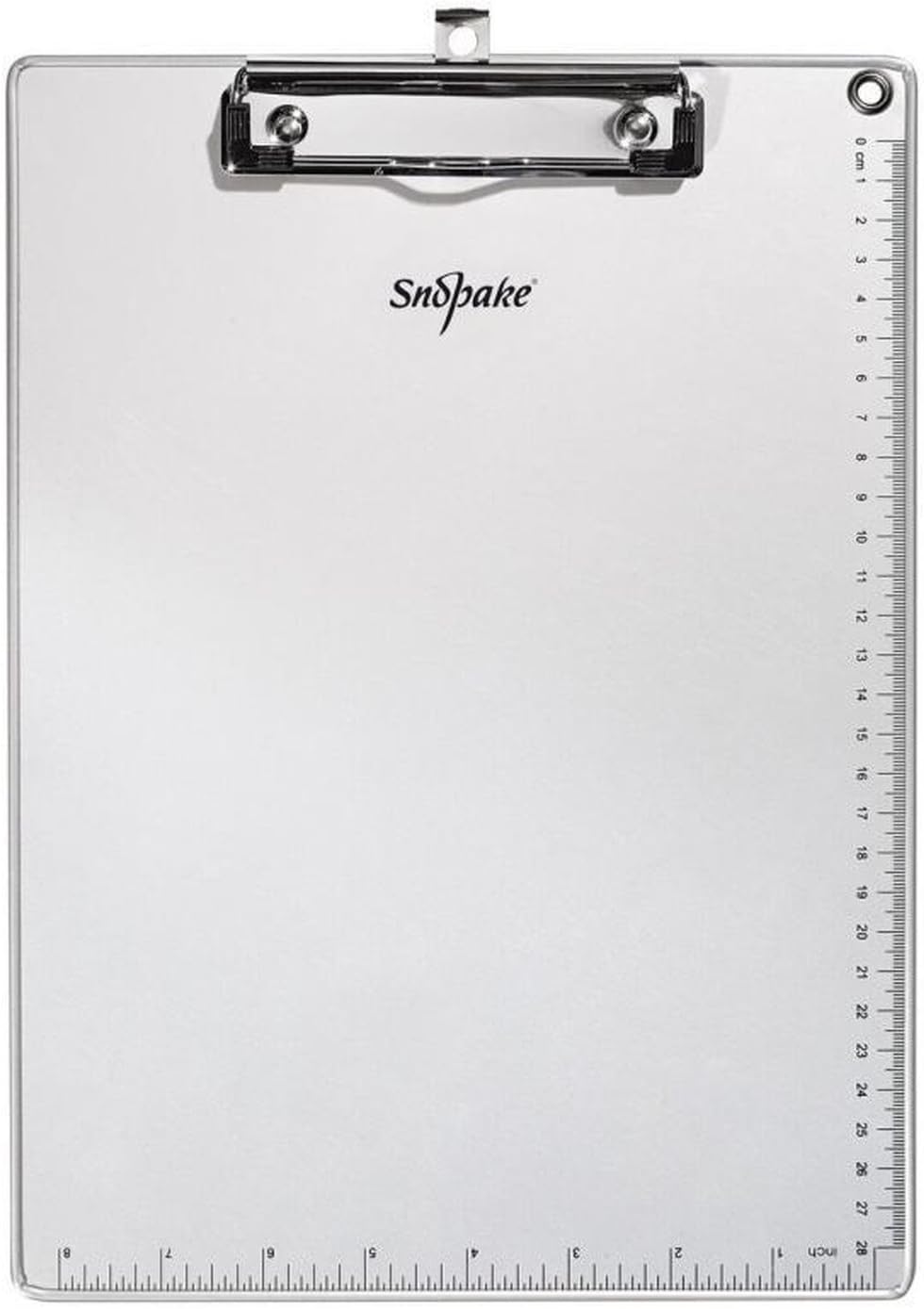 Snopake A4 Metallic Clipboard with Heavy Duty Clip and Measurement Guide