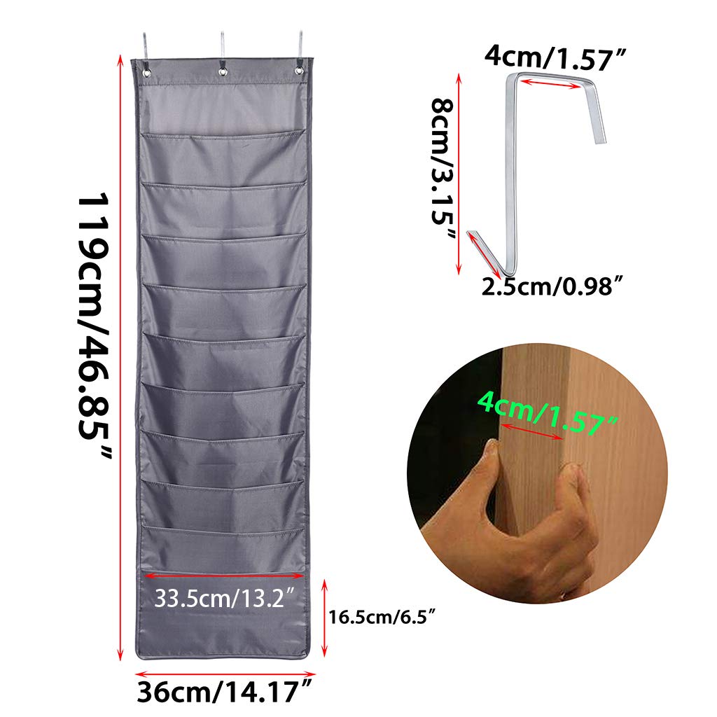 10 Pockets Hanging File Organizer - Over Door Storage Solution-CentralDepot247