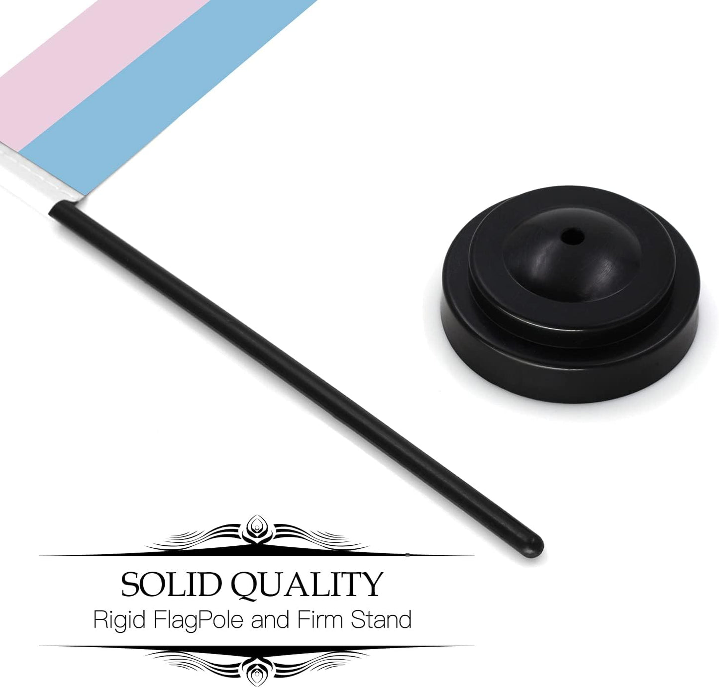 Transgender Pride Deluxe Desk Flag Set - 6x4 Inch Mini Flag-CentralDepot247