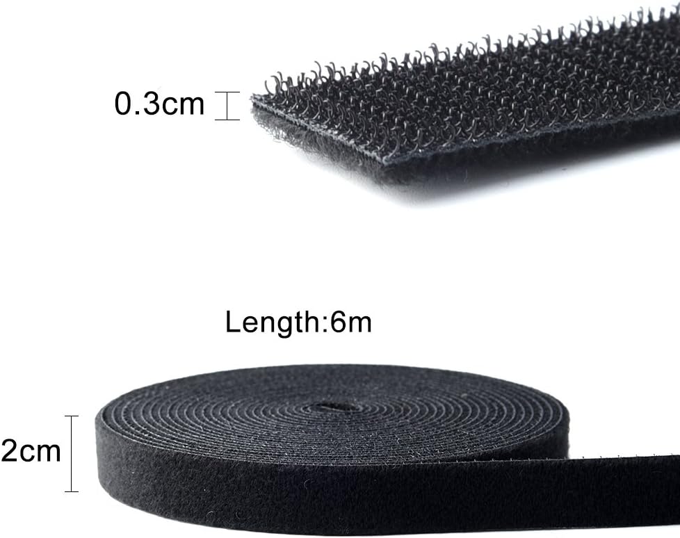 Reusable Hook and Loop Fastening Tape for Cable Organization 6M x 2CM-CentralDepot247