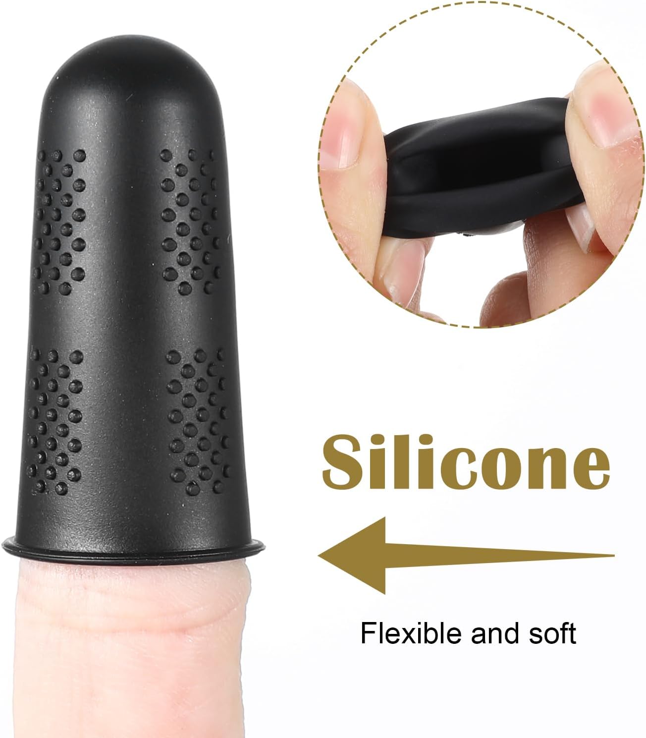 10 Pcs Silicone Finger Protectors - 3 Sizes for Various Tasks-CentralDepot247