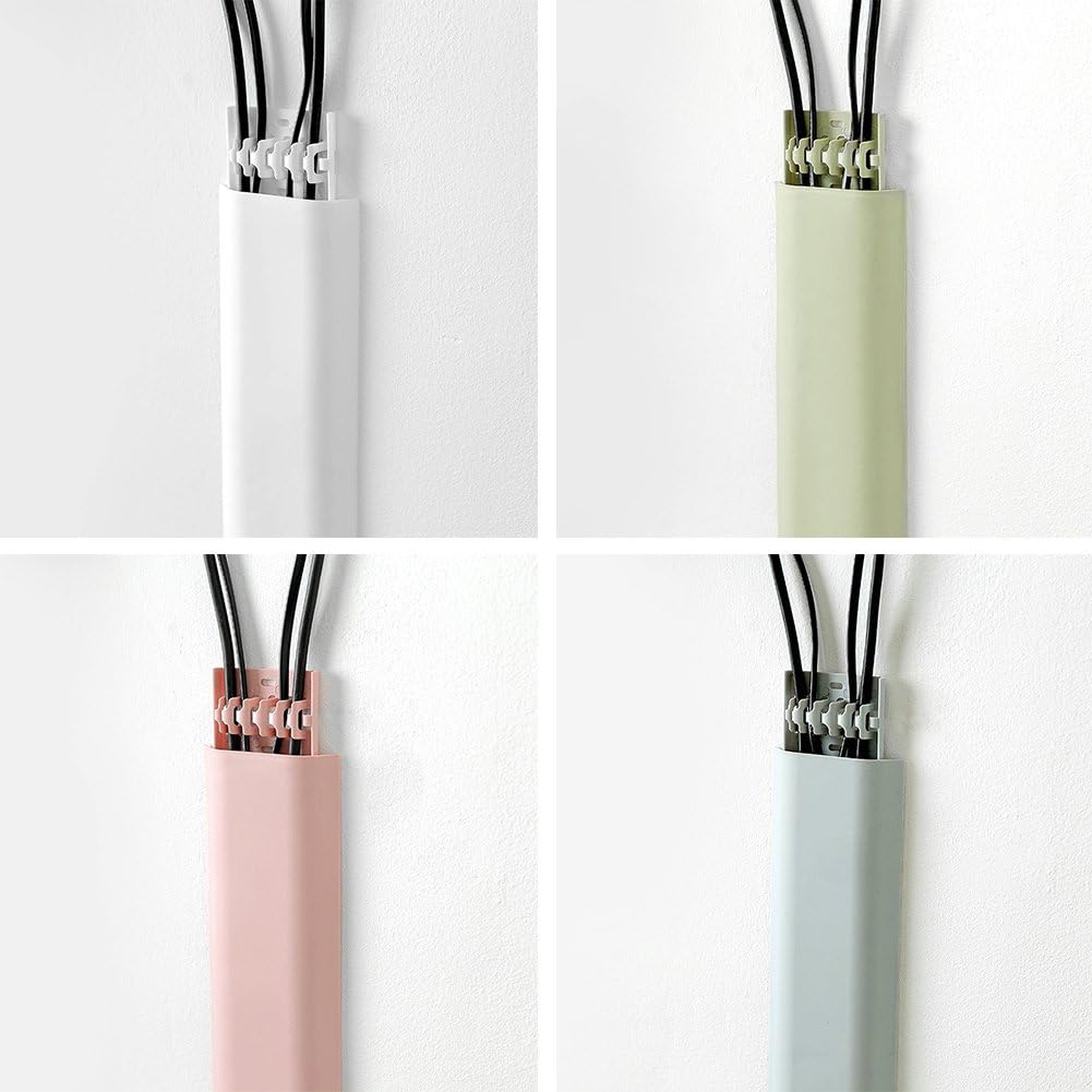 Self-Adhesive Cable Cover Channel - Paintable Wire Hider (White)-CentralDepot247