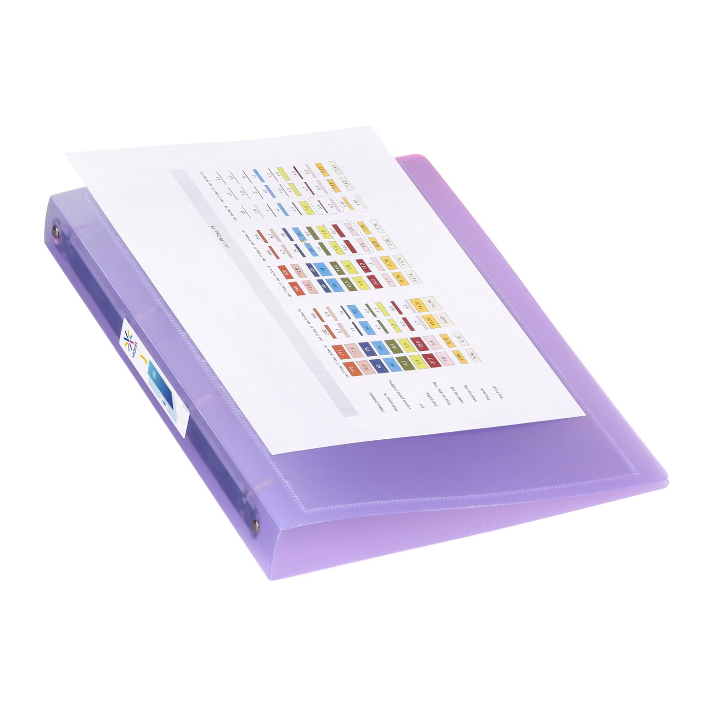 Viquel 097301-05 Customisable 4-Ring Binder 35mm Spine Blue/Green