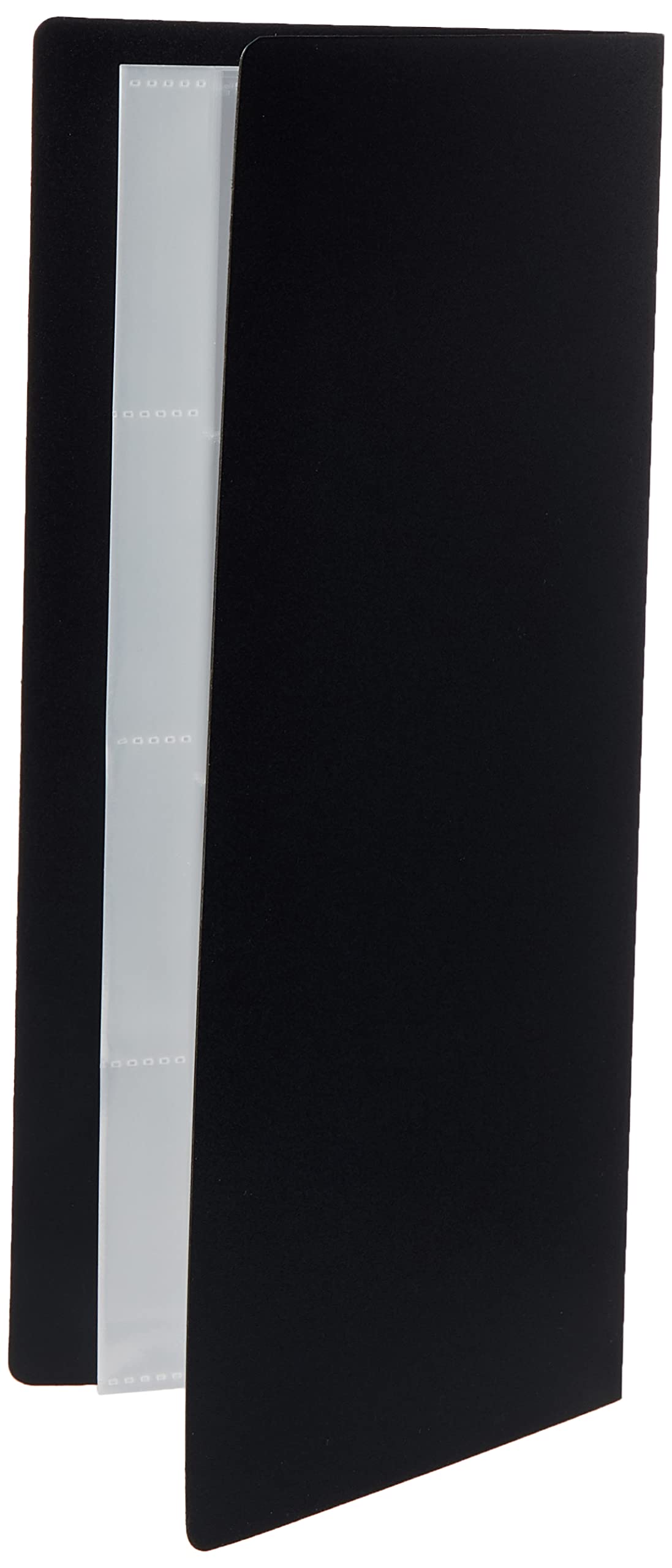 Q-Connect Polypropylene Business Card Holder - 160 Cards, Black