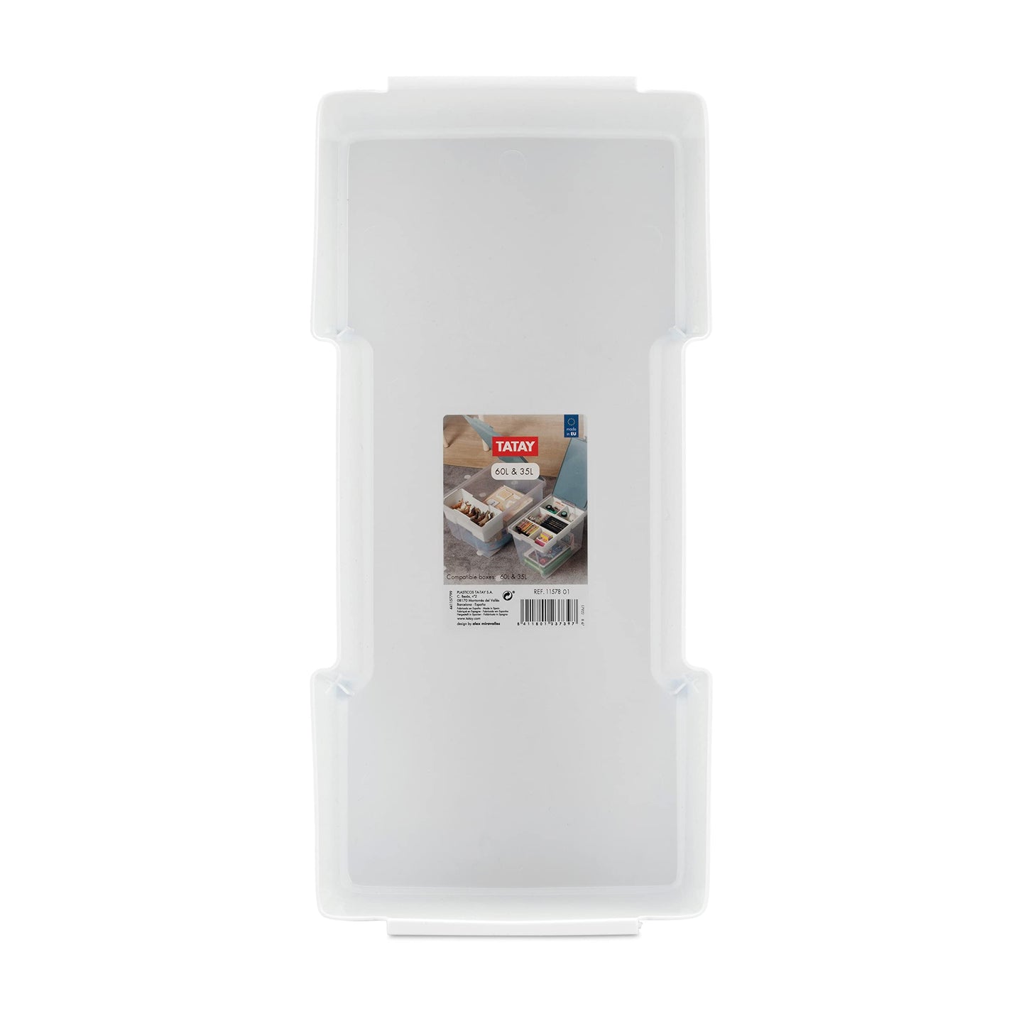 TATAY Organiser Tray - 100% Recycled, White Pergamon, 32.8x22.5x6 cm-CentralDepot247