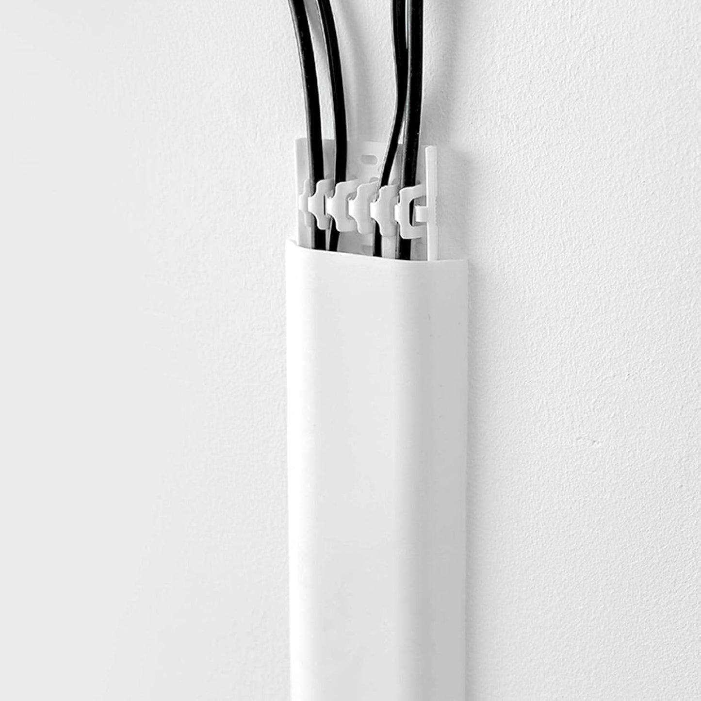 Self-Adhesive Cable Cover Channel - Paintable Wire Hider (White)-CentralDepot247