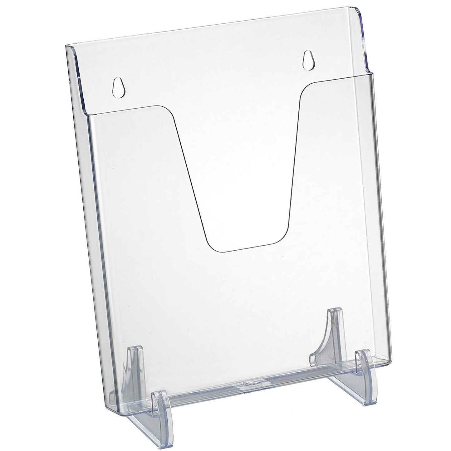 Vertical Acrylic Pocket File Holder for Brochures - Clear-CentralDepot247