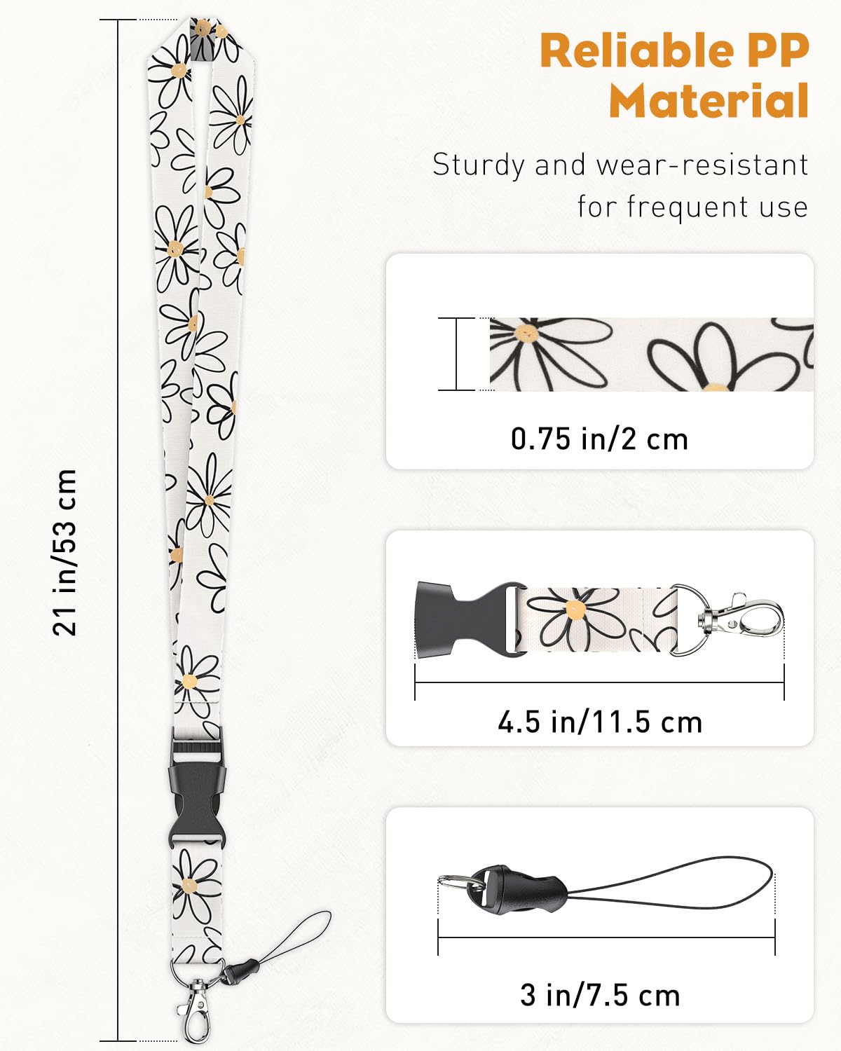 Uniclife 2 Pack Cute Lanyards for Neck