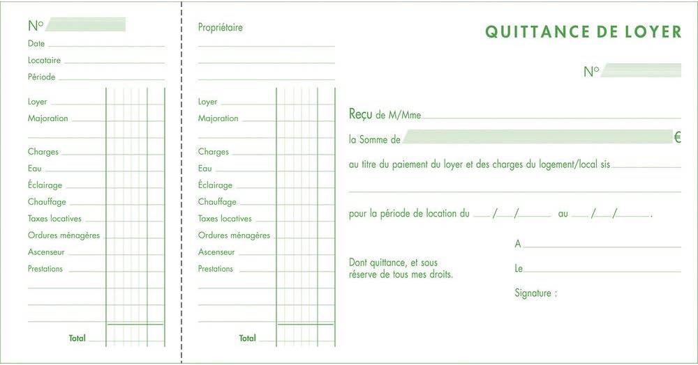 Rent Receipt Notebook 13.5 x 18.5 cm – 50 Sheets-CentralDepot247