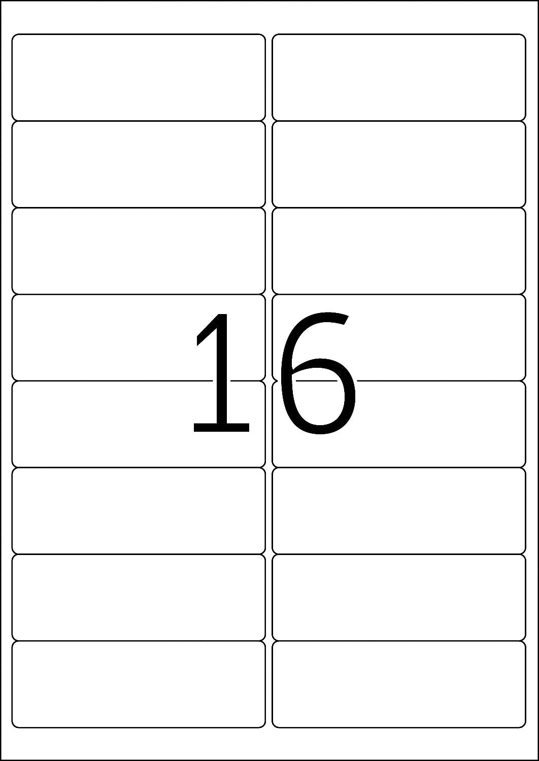 TopStick Self Adhesive Address Labels - 2100 Blank Labels