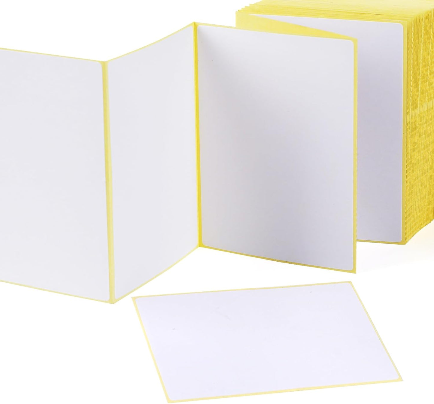 100 Large Plain White Sticky Postage Labels 100 x 75 mm, Self Adhesive