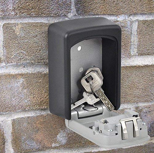 TTRWIN Key Lock Box with 4-Digit Combination Lock, Waterproof & Wall Mounted