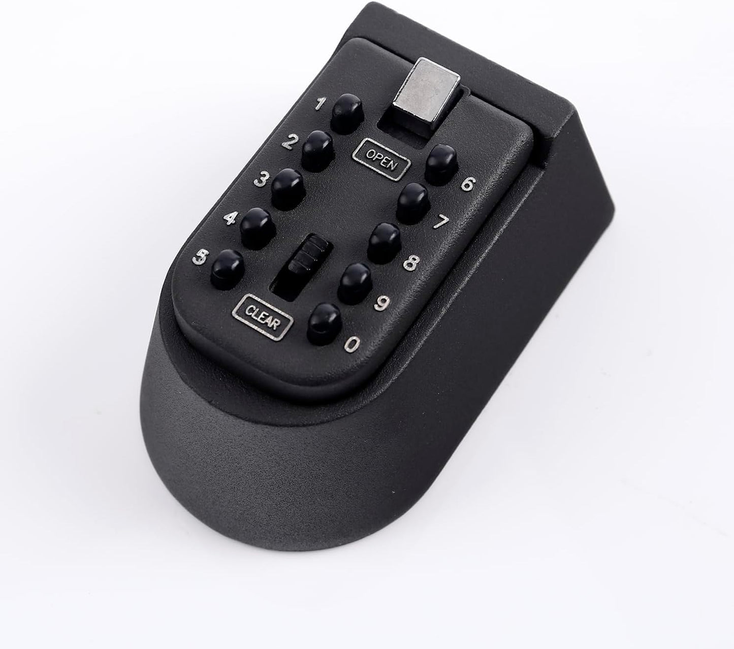 Outdoor Wall Mounted Key Lock Box - Set Your Own Combination - Black