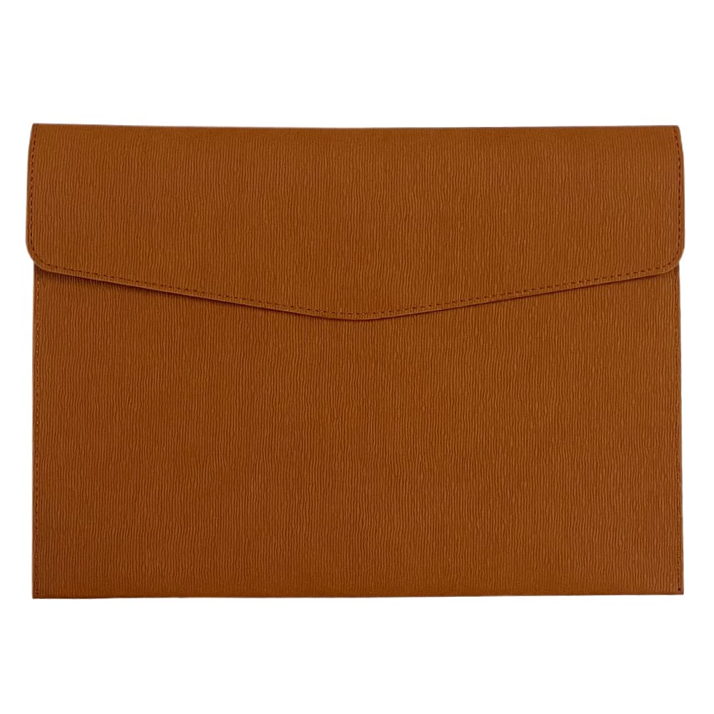 PU Leather A4 File Folder Waterproof Portfolio Envelope Case 13x9.5 inch